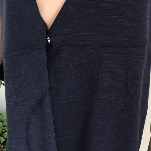 Topshop Mini Wrap Dress Navy Blue - Picture 4 of 8